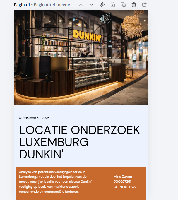 Locatieonderzoek Luxemburg Dunkin’